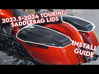 2023.5 CVO + 2024 Touring Carbon Fiber Saddlebag Lids